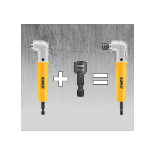 udarowa, kompaktowa końcówka nasadowa 8mm z magnesem 1/4" DeWALT [DT7462]