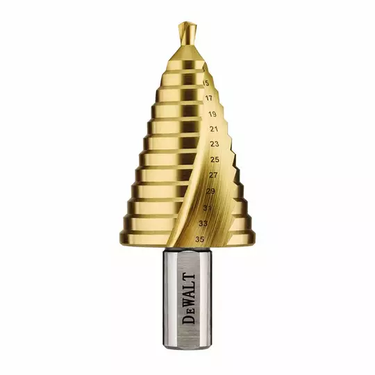 wiertło stopniowe HSS-TIN do metalu, 5,0 - 35,0mm, EXTREME IMPACT, DeWAlt [DT90247]