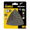 zestaw 5szt. trójkątnych siatek szlifierskich DELTA do drewna, PVC, granulacja 40, 93x93x93mm, DeWalt [DTM8667-QZ] (1)