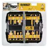zestaw frezów HM do frezarki górnowrzecionowej, trzpień 8 mm, 12 szt. DeWalt [DT90016-QZ] 