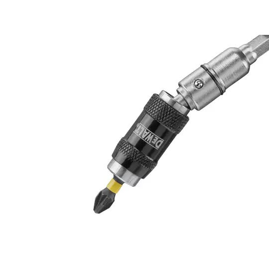 zestaw: kątowy adapter magnetyczny do końcówek 1/4" + końcówka udarowa PZ2 Impact Torsion DeWALT [DT7505]
