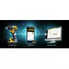 akumulatorowy laser obrotowy 80/600m z wiązką zieloną z BLUETOOTH, 18V Li-Ion 1x2,0Ah, DeWalt [DCE080D1GS]