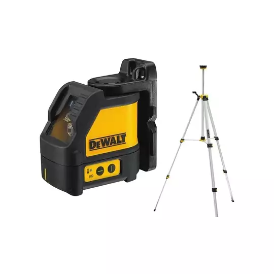 samopoziomujący laser krzyżowy z wiązką czerwoną 10m, DeWALT [DW088K] (1)