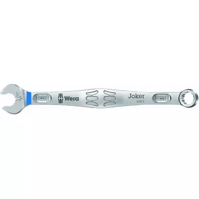 Klucz płasko-oczkowy odgięty 6mm, Joker 6003, Wera [05020198001]