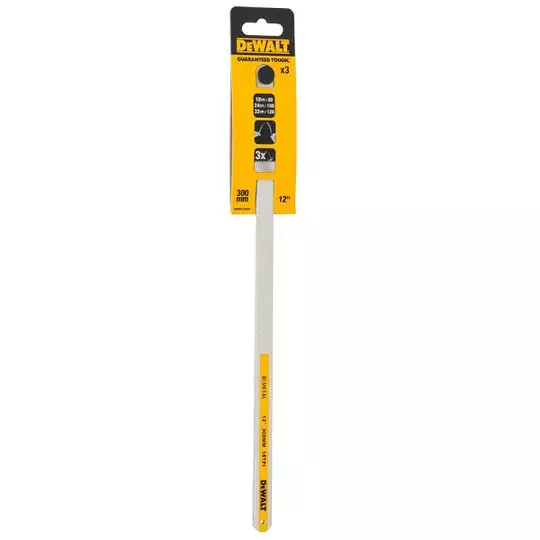 Zestaw 3 szt. bimetalicznych brzeszczotów 300mm do piły ręcznej, 18, 24, 32 zębów na cal, DeWalt [DWHT0-20558]