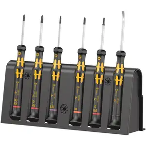 Zestaw 6szt. wkrętaków precyzyjnych do naprawy smartfonów Set 1 Kraftform Micro ESD,  Wera [05030182001]