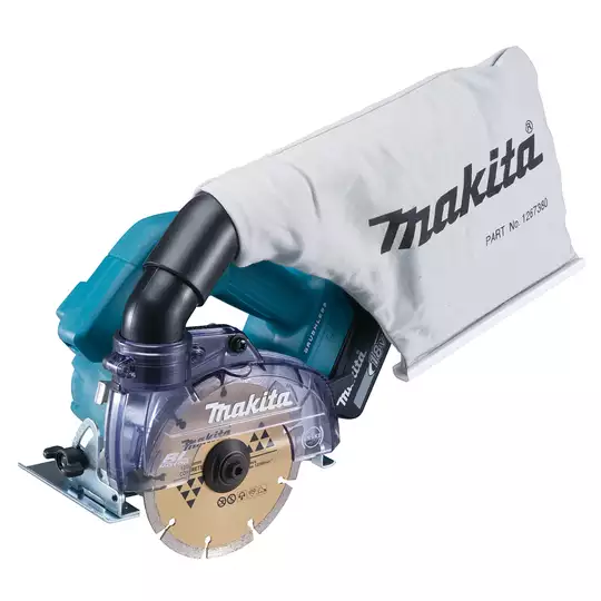 akumulatorowa przecinarka tarczowa do cięcia cegieł, betonu i kamienia na sucho 125mm Makita [DCC500RTE] 18V, 2x5,0Ah, Li-Ion + GRATISY