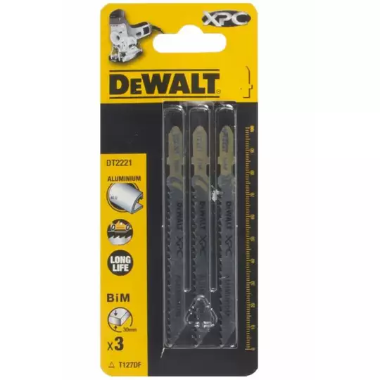 brzeszczoty do wyrzynarek 100mm do szybkiego cięcia aluminium 3 szt. DeWalt [DT2221]
