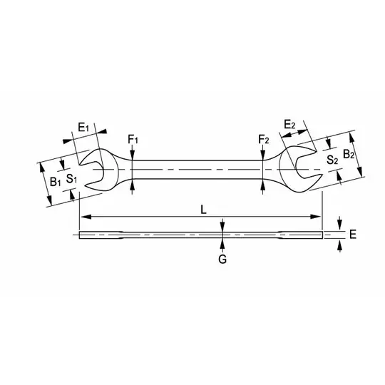 klucz dwustronnie płaski metryczny 27x29mm Irimo [010241]