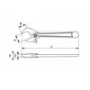 klucz nastawny szwedzki 250mm, rozstaw szczęk 29mm, Irimo [5-250C-1]