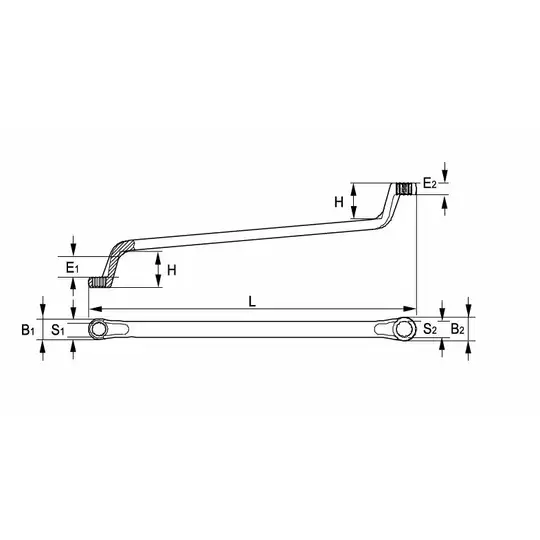 klucz oczkowy dwustronny, odsadzony 27x29mm Irimo [015241]