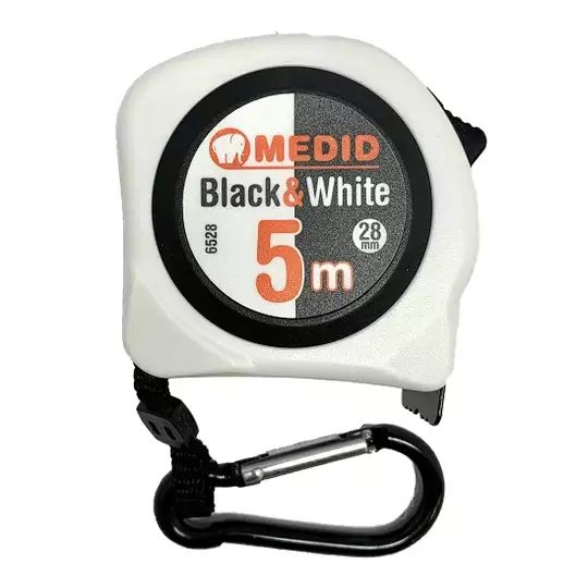 miara zwijana 5m [MEDID 6528], Black&amp;White, dwustronna