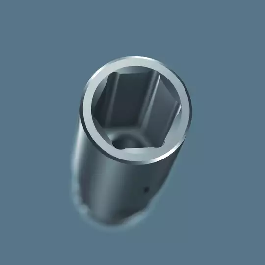 nasadka sześciokątna wydłużana 1/2" do śrub 17mm, 8790 HMC Deep WERA [05004557001]