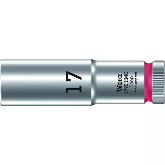 nasadka sześciokątna wydłużana 1/2" do śrub 17mm, 8790 HMC Deep WERA [05004557001]