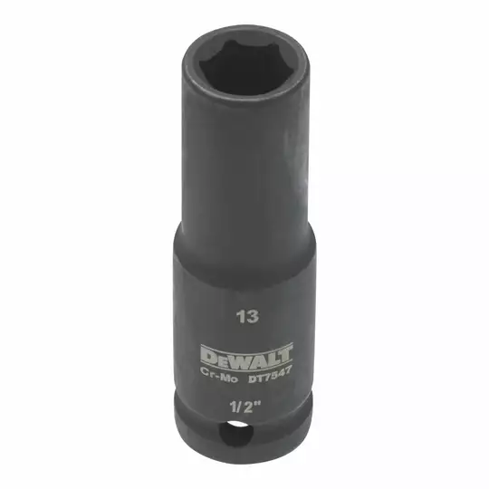 nasadka udarowa sześciokątna, wydłużana 1/2", rozmiar 13 mm, DeWalt [DT7547-QZ]