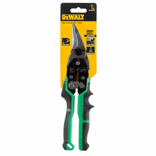 nożyce ręczne dźwigniowe prawe do cięcia blachy, DeWalt [DWHT14674-0]