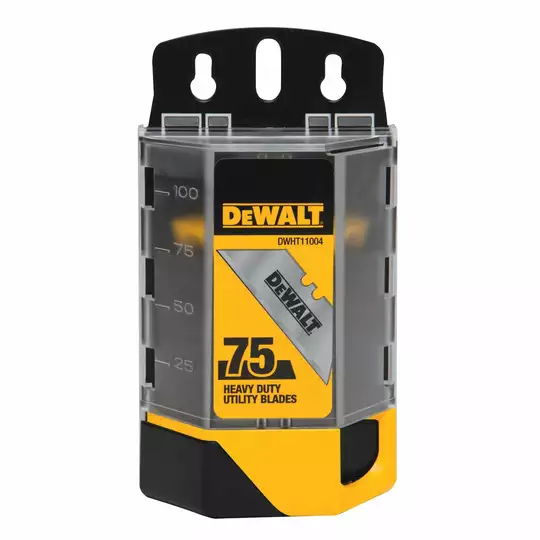 ostrza wymienne do nożyków, trapezowe długie, 75szt., DeWalt [DWHT11004-7]