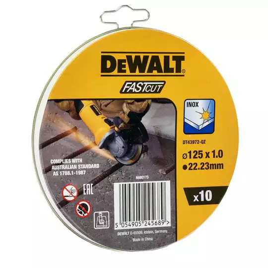 piła tarczowa do cięcia stali nierdzewnej Inox 125/1mm DeWALT [DT43902]