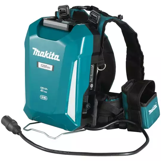 przenośna jednostka zasilająca / plecak zasilający z wbudowanym akumulatorem Makita [PDC1200A01] 2x18V / 36V / 40V max (XGT) Li-Ion