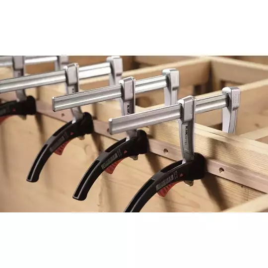 ścisk ślusarski dźwigniowy szybkomocujący stalowy 160x80mm KliKlamp Bessey [KLI16]