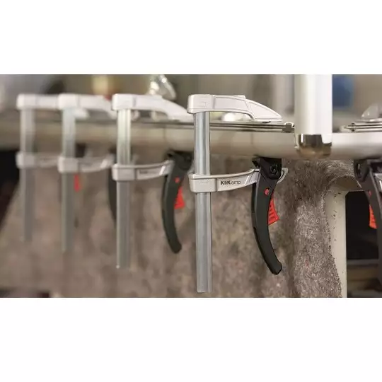 ścisk ślusarski dźwigniowy szybkomocujący stalowy 160x80mm KliKlamp Bessey [KLI16]