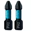 zestaw 2 szt. końcówek udarowych Philips PH2/25mm, IMPACT BLACK MAKITA [B-63616]