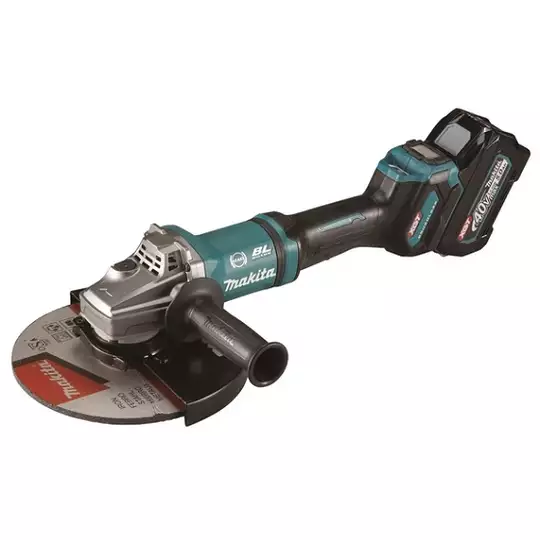 Akumulatorowa szlifierka kątowa 230mm, 40V max Makita [GA038GT201] 2x5,0Ah, Li-Ion, XGT, AWS Bluetooth