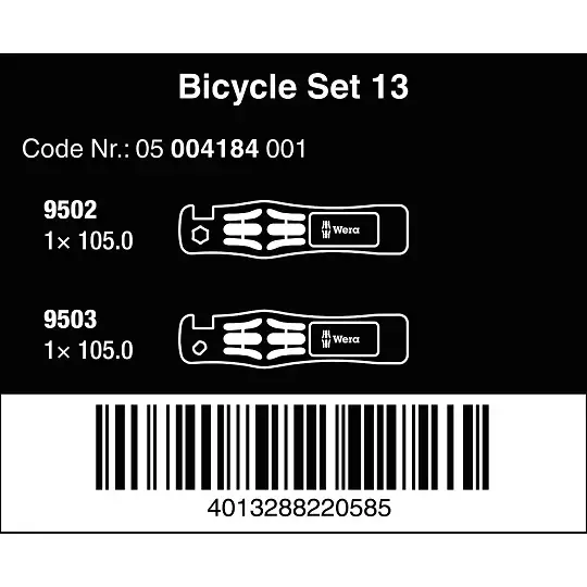 Dźwignie do opon rowerowych, Bicycle Set 13, Wera [05004184001] 2 sztuki