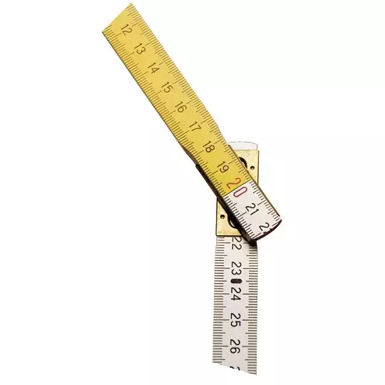 Miara składana drewniana 2m, biało-żółta, Stanley [0-35-458]