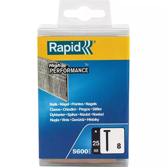 Sztyfty 18Ga, długości 25mm, 5600szt. nr 8 Rapid [5000183]