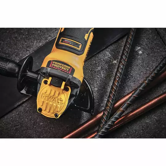 akumulatorowa bezszczotkowa szlifierka kątowa 125mm, 18V Li-Ion 1x6,0Ah XR FELXVOLT DeWALT [DCG409T1-QW] szybkowymienny uchwyt lock-off