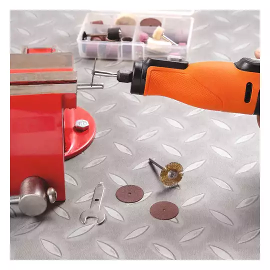 akumulatorowe narzędzie wielofunkcyjne 7,2V + 36 akcesoriów, Black+Decker [BCRT8I-XJ] 1,5Ah, Li-Ion