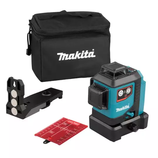 akumulatorowy laser obrotowy 360° z wiązką czerwoną, 25/70 m, Makita [SK700D] 12V max, Li-Ion, CXT