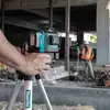 akumulatorowy laser obrotowy 360° z wiązką czerwoną, 25/70 m, Makita [SK700D] 12V max, Li-Ion, CXT