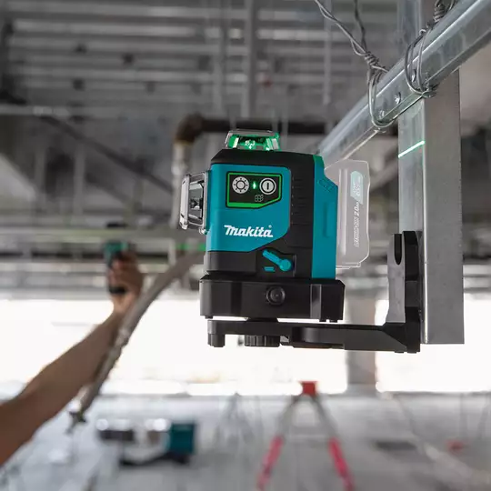 akumulatorowy laser obrotowy 360° z wiązką zieloną, 35/70 m, Makita [SK700GD] 12V max, Li-Ion, CXT