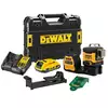 akumulatorowy, samopoziomujący laser 3-wiązkowy 360° z wiązką zieloną do 35m, 12/18V DeWALT [DCE089D1G18-QW] 2,0Ah XR, Li-Ion