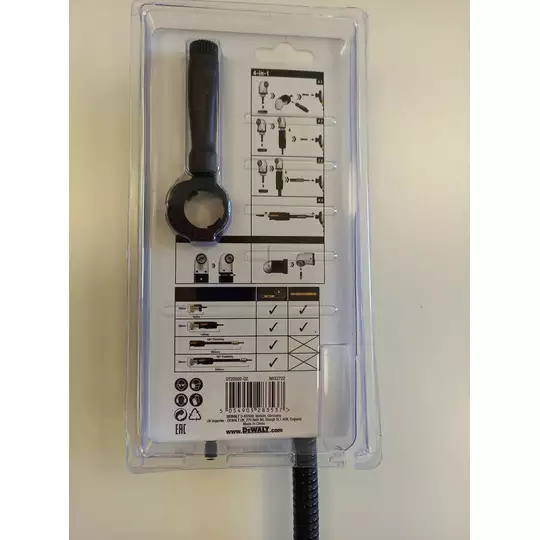 elastyczna udarowa przedłużka magnetycza do wkręcania 1/4" 4w1 do wiertarki DeWALT [DT20502-QZ]