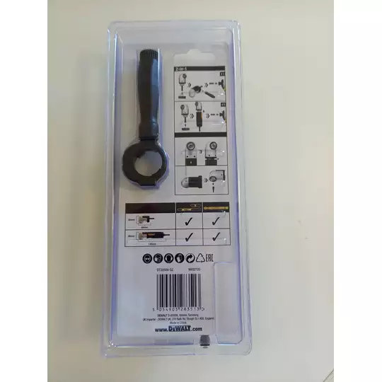 głowica kątowa 90°, adapter nasadek 1/4" do zakrętarki udarowej, wiertarki, wiertarko-wkrętarki IMPACT EXTREME DeWalt [DT20500-QZ]