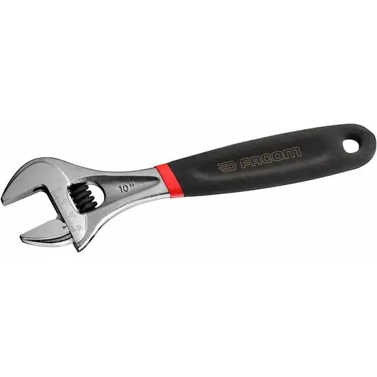 klucz nastawny szwedzki 255 mm z rozstawem szczęk 38 mm Facom [101.10GPB]