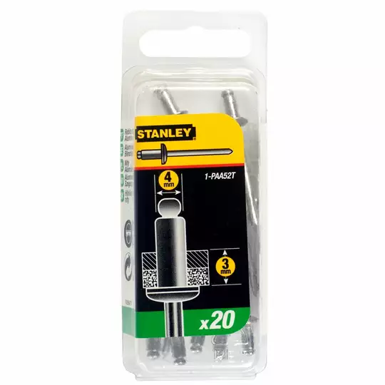 nity zrywalne, aluminiowe 3x6mm, opakowanie 20szt., Stanley [1-PAA44T]