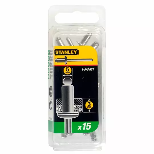 nity zrywalne, aluminiowe 3x6mm, opakowanie 20szt., Stanley [1-PAA44T]