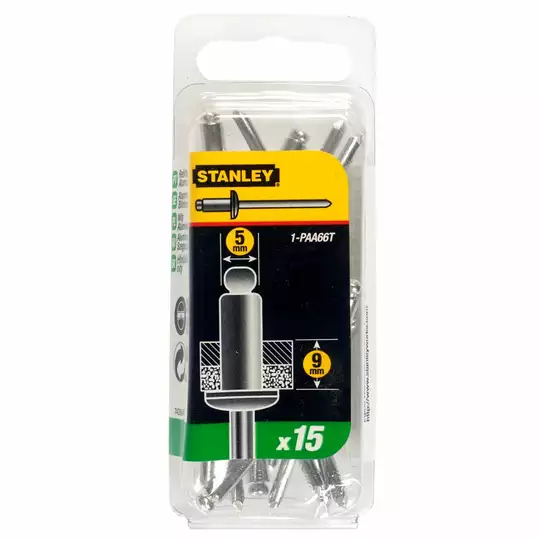 nity zrywalne, aluminiowe 3x6mm, opakowanie 20szt., Stanley [1-PAA44T]
