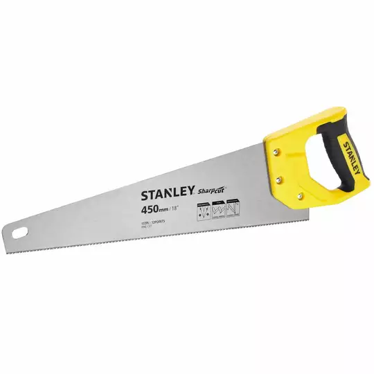 piła ręczna płatnica, 450mm, 11 zębów/cal, SharpCut, Stanley [STHT20370-1]