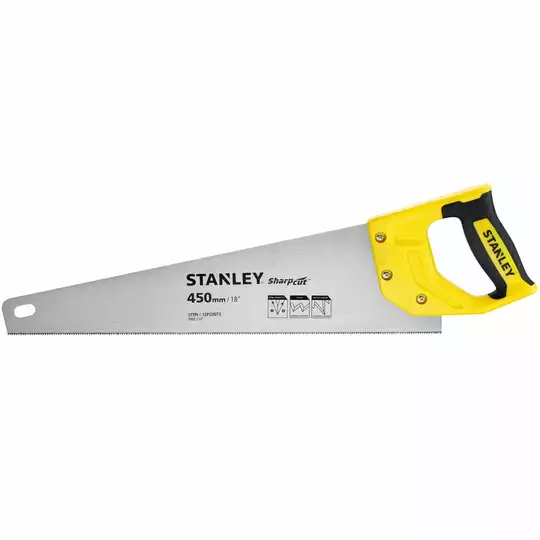 piła ręczna płatnica, 450mm, 11 zębów/cal, SharpCut, Stanley [STHT20370-1]