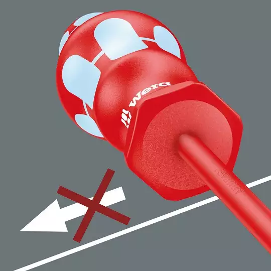 wkrętak ze stali nierdzewnej w izolacji VDE do śrub z gniazdem Philips, rozmiar PH2, Kraftform, Wera [05022734001]