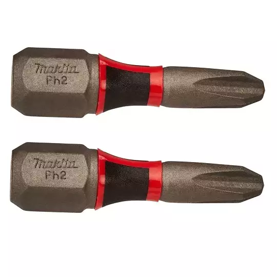 zestaw 2 szt. końcówek udarowych 1/4" Philips PH2 SLIM, 25mm, Impact PREMIER MAKITA [E-03143]