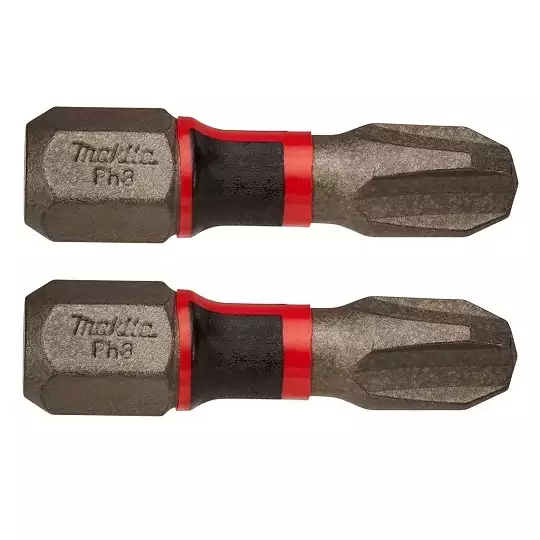 zestaw 2 szt. końcówek udarowych 1/4" Philips PH3/25mm, Impact PREMIER MAKITA [E-03159]