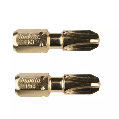 zestaw 2 szt. końcówek udarowych Philips PH2/50mm, IMPACT GOLD MAKITA [B-28307] do prac w drewnie