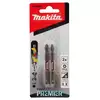 zestaw 2 szt. podwójnych magnetycznych końcówek udarowych 1/4" Philips PH2/65mm, Impact PREMIER MAKITA [E-06286]