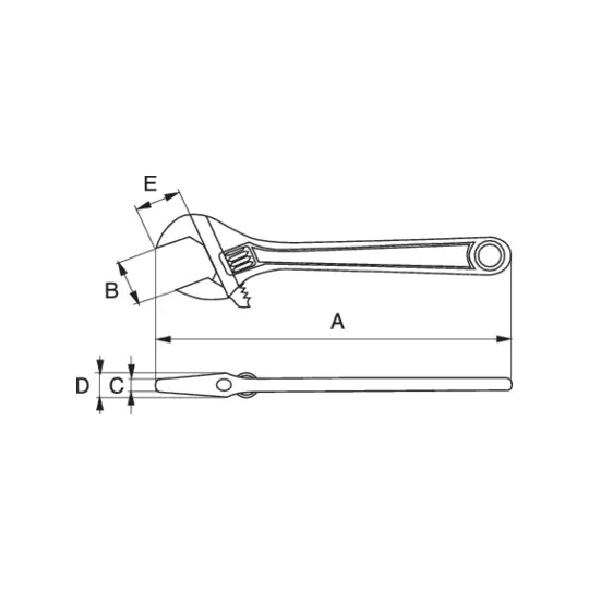 klucz nastawny szwedzki 308mm 12" z dwukierunkową szczęką 35mm Ergo Bahco [9073 P] + GRATIS klucze rowerowe MULTITOOL Bahco [BKE850901] 